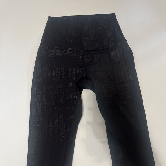 Lululemon Wunder Under High-Rise Crop 23" *Full-On Luxtreme Manifesto Sz 2 - Picture 7 of 10